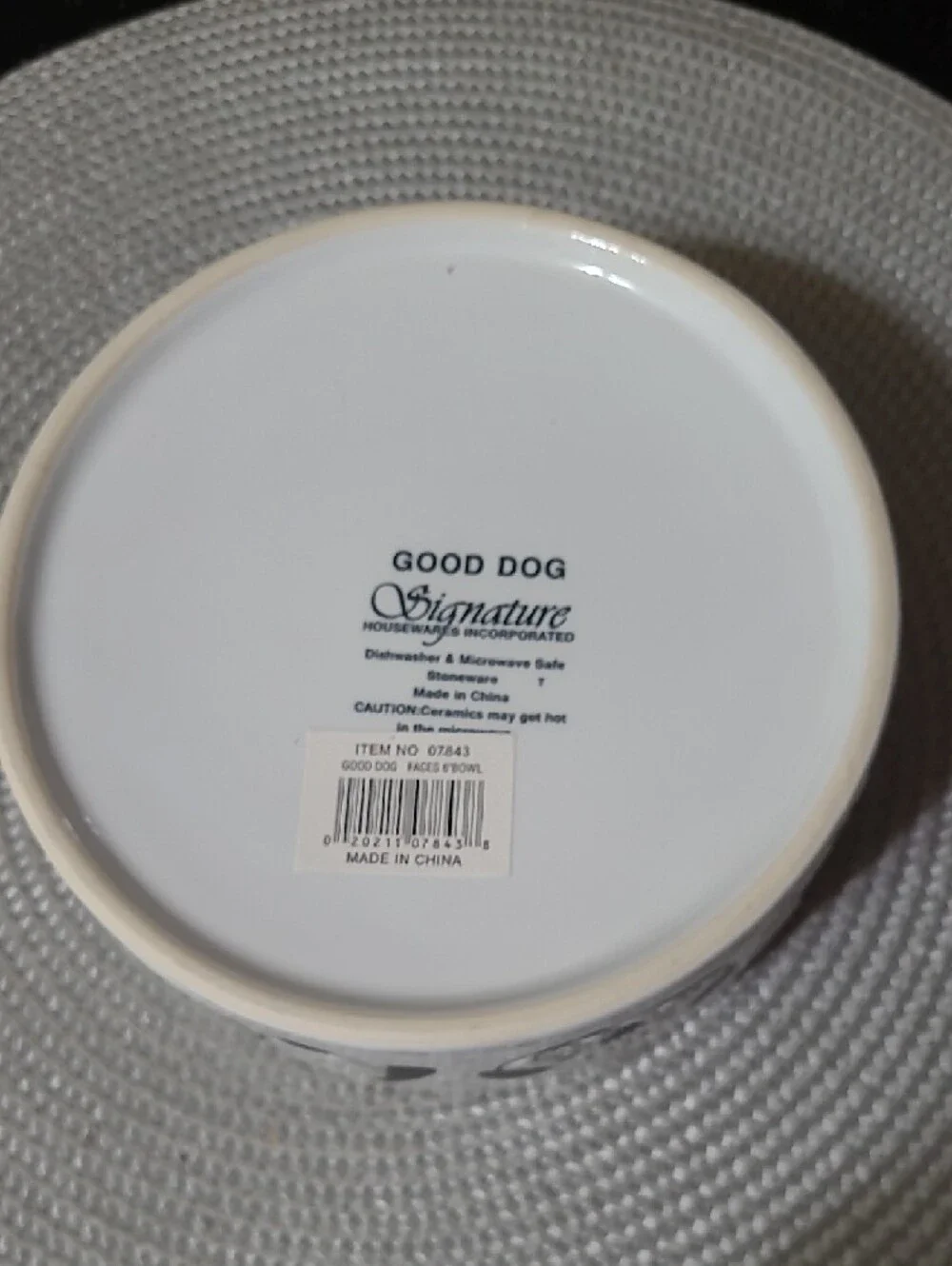 Signature Ceramic Dog Bowl